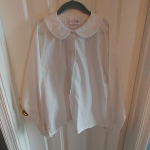 Flynn & O'Hara, White Uniform Blouse